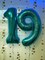 40 Inch Teal Blue Number 9 Balloon – Jumbo Mylar Foil Balloon for Birthday, Anniversary, or Engagement Party Decorations (Nile Blue)